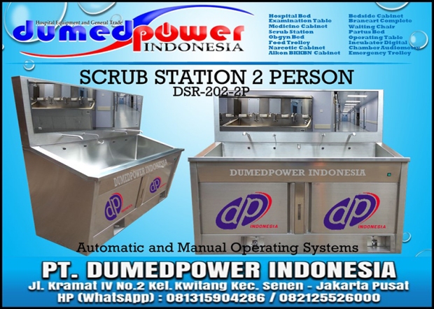 Jual Scrub Station 2 Person - Scrub Up Automatic Manual Operating Systems